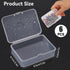 6 PCS Mini Clear Plastic Storage Containers Box Case with Lids Clear Rectangle Box Small Clear Container for Small Items and Other Craft Projects,...