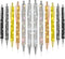 12Pcs Rhinestone Pens Bling Metal Ballpoint Diamond Pens Bulk Fancy Sparkly Crystal Press Retractable Black Ink 0.7mm For Women Office Meeting Bir...