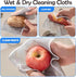 Multipurpose Wire Dishwashing Rags for Wet and Dry, Non-Scratch Wire Dish Cloths, Wire Cleaning Rags Easy Rinsing Wire Dish Towels for Kitchen, Si...