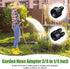 20 PCS 3/4 to 1/4 Inch Drip Irrigation Tubing Connectors Drip Irrigation Hose Connectors Garden Hose Adapter with Washers 3/4 US Standard Thread D...