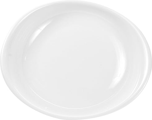 Carlisle FoodService Products Stadia Reusable Plastic Plate Pasta Plate for Home and Restaurant, Melamine, 9.5 Inches, White...