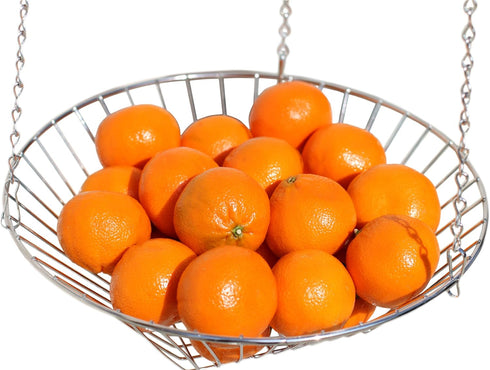 Deco Brothers Hanging Fruit Basket, 3-Tier, Chrome...