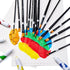Paint Brushes Set for Acrylic Painting, 16 pcs Nylon Hair Paint Brushes for Oil Watercolor Face Body Rock Painting Artist, Art Painting Brush Kits...