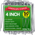 50 Pack Landscape Staples 4 Inch 12 Gauge Garden Stakes Galvanized Garden Staples Pins Anti-Rust Ground Stakes for Weed Barrier, Irrigation Tubing...