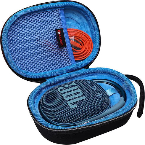 XANAD Hard Case for JBL Clip 4 or Clip 5 Portable Bluetooth Speaker - Storage Protective Travel Carrying Bag-Blue...