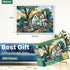 500 Pieces Jigsaw Puzzles for Adults–Spring Garden Patio Puzzle for Adults Children Elderly–Recycled Paper Puzzle 500 Pieces–Glossy, Sturdy Pieces...