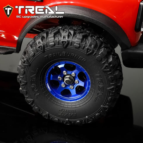 TREAL 1.0 Tires Soft Sticky RC Crawler Tires TrailBurner 62mm (4P) for 1/24 1/18 SCX24 AX24 FCX24 TRX4M...