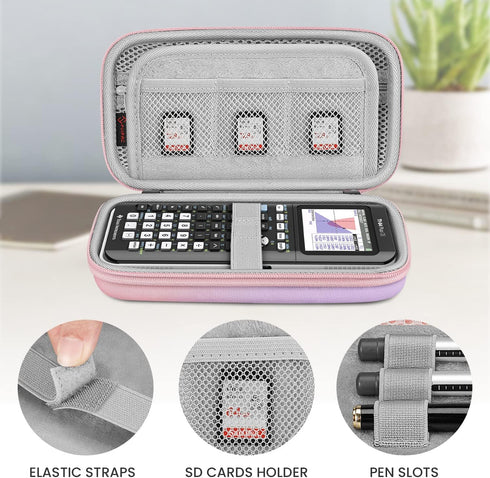 Fintie Graphing Calculator Carrying Case for Texas Instruments TI-Nspire CX II CAS/Tl-Nspire-CX-ll, TI-84 Plus CE/TI-84 Plus Color Graphing Calcul...