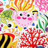 gisgfim Ocean Fish Bulletin Board Decorations with Background Paper Christian Sea Animals Cutouts Under The Sea Jesus Classroom Decor for Kids Sun...