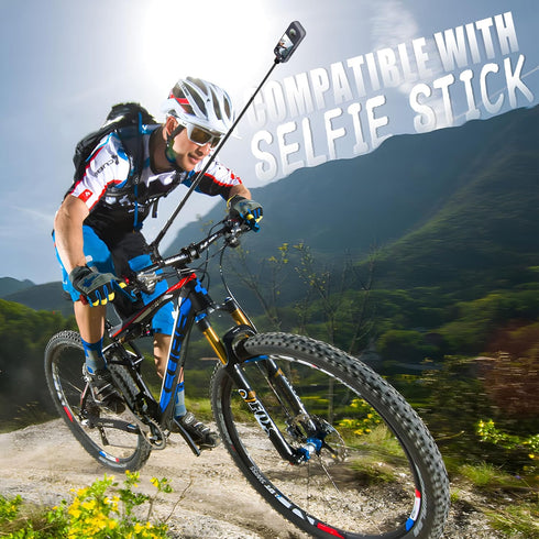 Bike Motorcycle Handlebar Action Camera Mount Holder for Gopro Insta360 AKASO Mevo Start DJI Action cameras, Super Clamp Bracket with Magic Arm 1/...