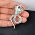 Vintage Enamel Crystal Cobra Snake Brooch Pins Reptile Animal Python Antique Breastpin Costume Jewelry for Women Men...