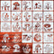 Mushroom Stencils for Painting 6inch Reusable Stencils Craft 20pcs for Fabric Wood Furniture Floors Wall Home Decor...