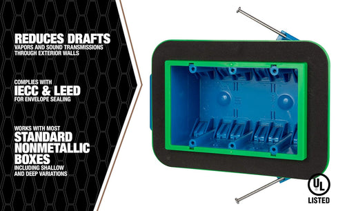 Southwire MDSK3G 3-Gang Draft Seal Kit...