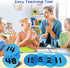 48 Pcs Carpet Floor Circle Sit Markers, Numbers 1-48 Carpet Dots for Classroom Spot Markers 4 Inch Floor Dots for Teachers Students Kids Home Elem...