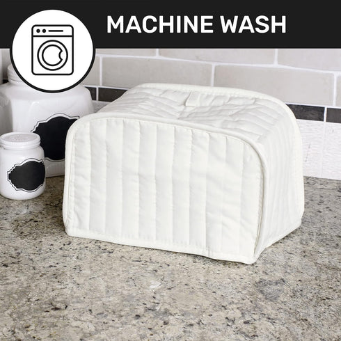 Ritz Premium Universal Two Slice Toaster Cover, 11.25" x 5.75" x 7", Polyester and Cotton Quilted, Fingerprint Protector, Super Soft Appliance Cov...