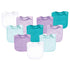 Hudson Baby Unisex Baby Rayon from Bamboo Terry Bibs, Purple Mint, One Size...