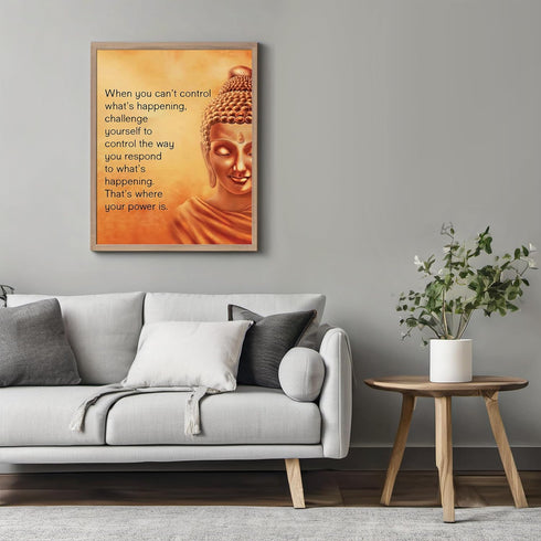 Posterizer 1 pcs-spiritual quote-control what you can-Motivational & Inspirational Art-Quotes and Poems-Gift For Buddhism Meditation philosophy Fa...