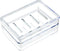 Youngever 4 Pack Soap Holders, Detachable Soap Dish, Soap Saver, Clear Bar Soap Holders for Shower, Sink Bathroom...