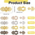 FINGERINSPIRE 40 Pcs Doll Sew-on Snap Buttons, 4 Colors Mini Alloy Belt Buckle Buttons Tiny Metal Snaps Fasteners Durable Press Studs Buttons for ...
