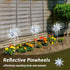 10 Pack Reflective Pinwheels for Yard and Garden, Wind Spinners Outdoor Bird Scare Devices, Sparkly Windmills for Garden Decor Scare Birds Away Ga...
