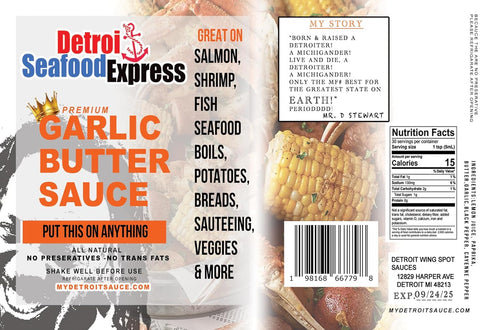 Detroit Seafood Express Garlic butter Sauce...