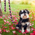 Black Dog Leash Floral Dog Leash for Puppy,Small Breed Dogs 4 ft/foot Dog Leash...