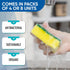 Blue Turtle Multipurpose Sponges – All Surface Cleaning Sponges – Premium Multifunction Scrub Sponge – Odor Resistant Sponges for Cleaning Stains,...