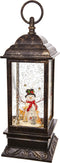 RAZ Imports 11" Snowman Lighted Water Lantern With Music...
