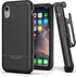 Encased iPhone XR Belt Clip Rugged Holster Case, Heavy Duty Protective Cover Holder (Rebel Armor Series) Black...