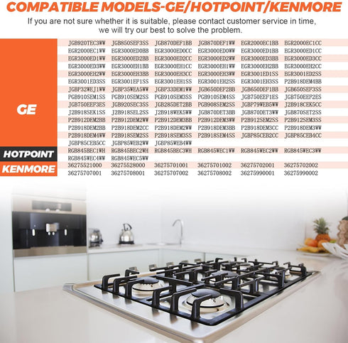 20Pcs WB2K101 Rubber Feet Range Burner Rubber Grate Feet fit for GE Kenmore Range Burner Cooktop Grate, 3/16" Hole Gas Stove Top Grate Feet Replac...