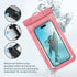 Universal Waterproof Pouch, Large Dry Bag Compatible for iPhone 15 14 13 12 Pro Max XS Plus Samsung Galaxy S22, Waterproof Cellphone Pouch Under W...