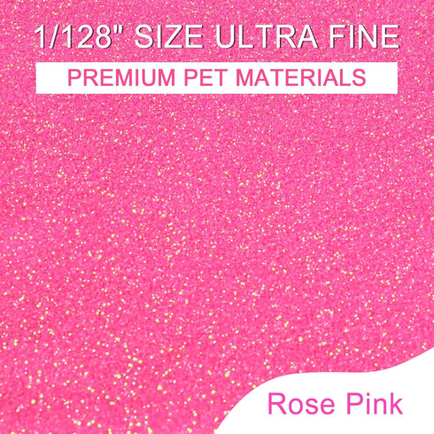 Ceya 3.8oz/ 110g Ultra Fine Glitter Powder Rose Pink Iridescent Glitter 1/128” 0.008” 0.2mm for Slime Epoxy Resin Craft Tumbler Jewelry Nail Art F...