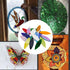 Mosaic Tiles 32pcs/24pcs Glass Leaf Mosaic Tile Glass Leaf for Mosaics Glitter Crystal Mosaic Oval Translucent Mica Glass DIY Handmade Art Craft D...