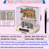 Dollhouse Miniature DIY Kit with Decoration Furniture and LED Lights, Handmade 3D Miniature Dollhouse with Tools and Cover, DIY Wooden Dollhouse w...