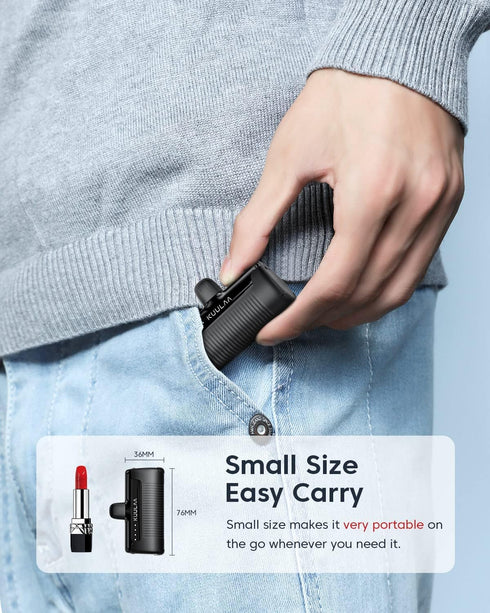 Kuulaa Portable Charger USB C Power Bank 4500mAh Small Portable Phone Charger Android Compact Plug in Battery Pack Portable Compatible with iPhone...
