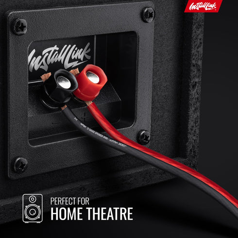 Install Link 12 Gauge Speaker Wire for Car, Home or RV Audio Cable, 30ft, CCA...