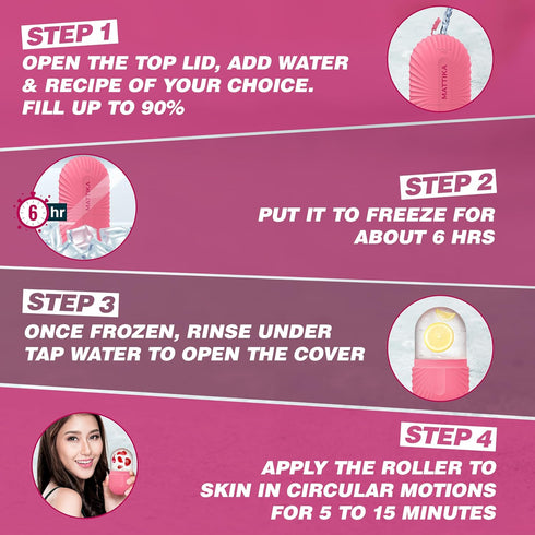 Ice Roller for Face and Eye Glow Naturally and Skincare, Ice Face Roller, Facial Cube, Gua Sha Face Massage, Silicone Ice Mold for Beauty and Skin...
