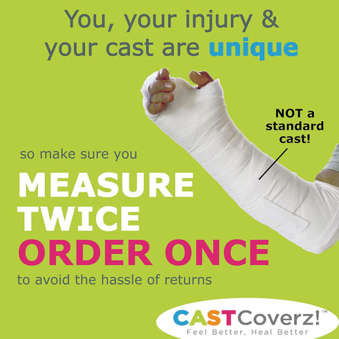 CastCoverz! Designer Arm Cast Cover - USA Stars - Medium Short: 11" Length X 9" Circumference - Removable and Washable - Made in USA...