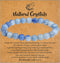MAIBAOTA Healing Crystal Bracelet for Women Men, 8 mm Natural Stone Beaded Bracelets, Jewelry Birthday Gifts, Round Gemstones Stretch Bracelet...