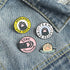 Cat Paw Brooch Set Cute Cat Enamel Pins Cat Paw Letter Lapel Pins Cartoon Cute Cat Themed Brooch Pins Badges Funny Cat Jewelry Gifts Jackets Backp...