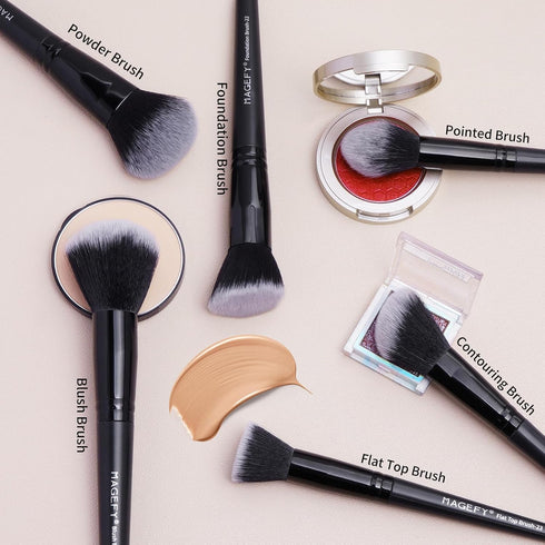 Makeup Brushes, 28 Pcs Make up Brushes Professional Premium Synthetic Face Powder Blush Pointed Eyeshadow Blending Makeup brushes Set with Gift Bo...