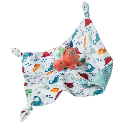 Mary Meyer Pebblesaurus Stuffed Animal Security Blanket, 13 x 13-Inches, Coral Dinosaur...