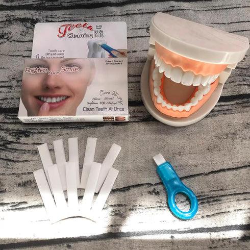 Nano Physical Teeth Cleaning Stick, Teeth Whitening, Cleaning Teeth Smoke Stains, Tartar Stains, Home Oral Care Whitening Teeth Kit, 1+10 Pcs (wit...