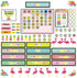 114 Pcs Boho Tropical Calendar Bulletin Board Set Monthly Calendar with Numbers Pineapple Flamingo Flower Seasons Weather Cutout Days of The Week ...