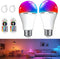 Rechargeable Battery Operated Light Bulb,E26 Dimmable Color Light Bulb with Remote Control,40W Equivalent,2500mAh,LED Puck Emergency Lamp,for Non-...