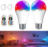 Rechargeable Battery Operated Light Bulb,E26 Dimmable Color Light Bulb with Remote Control,40W Equivalent,2500mAh,LED Puck Emergency Lamp,for Non-...