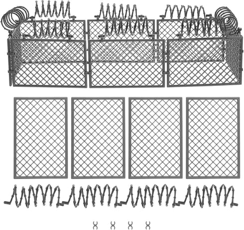 ibasenice Militarys Theme Prop Kids Toys Militarys Fence Toys Kids Scene Fence Model Toy Set Decorative Child Playthings Tabletop Plastic Playthin...