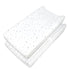 American Baby Company 2 Pack Printed 100% Cotton Knit Fitted Contoured Changing Table Pad Cover - Compatible with Mika Micky Bassinet, Gray Stars ...