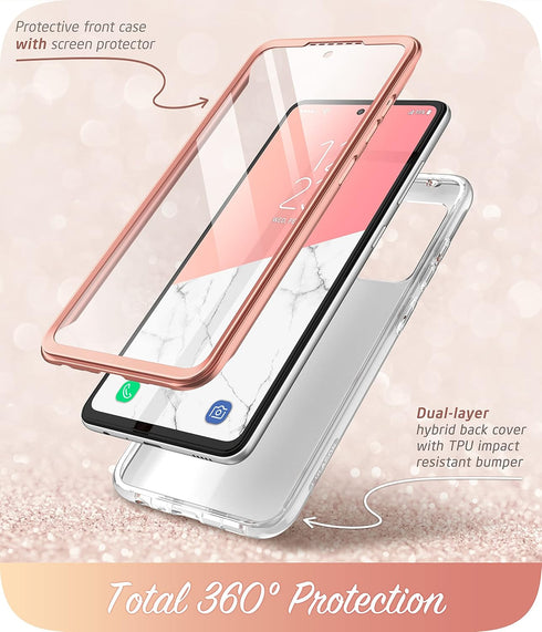 i-Blason Cosmo Protective Case for 6.5-Inch Samsung Galaxy A53 5G (2022), Marble Pink...