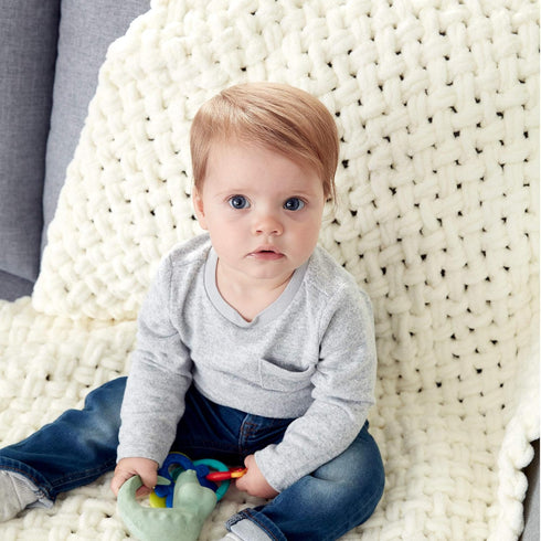 Bernat Alize Blanket-EZ Yarn, Cream...